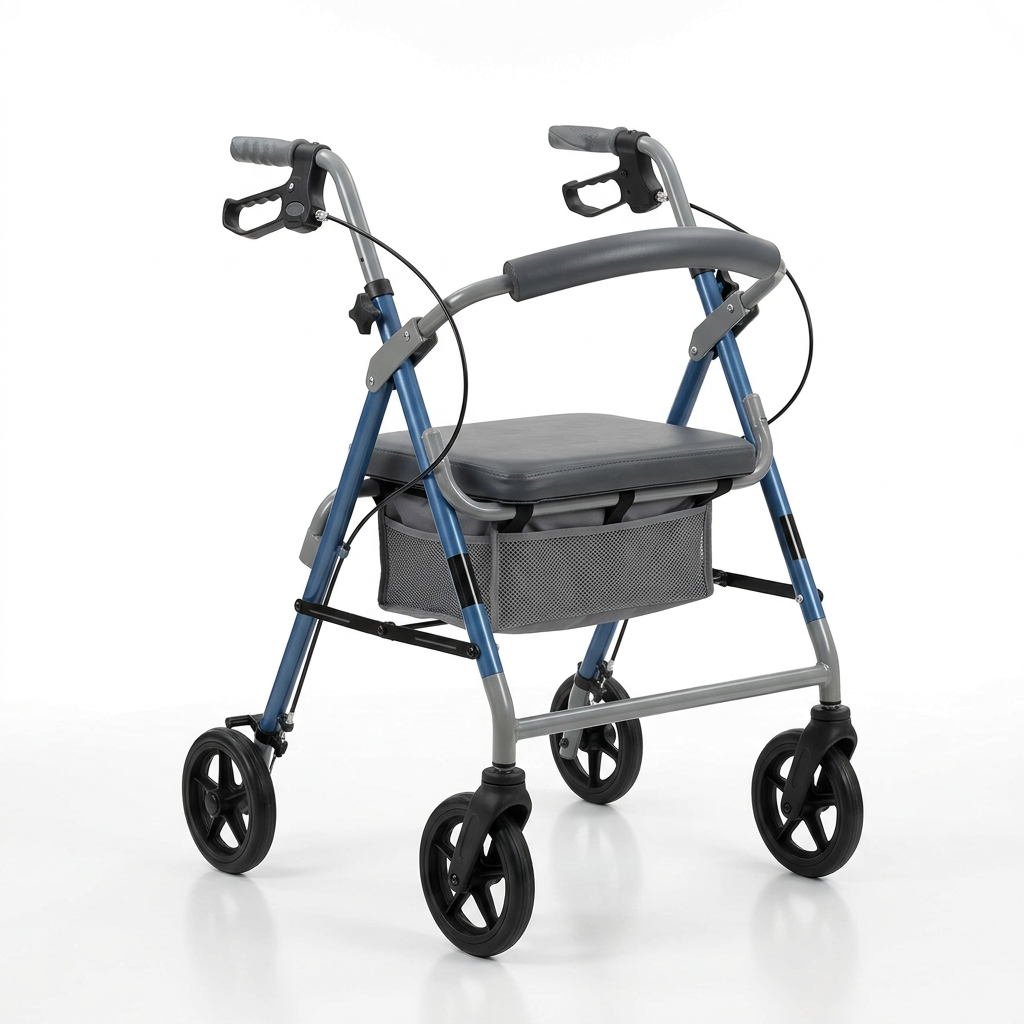 Lightweight Rollator with Seat