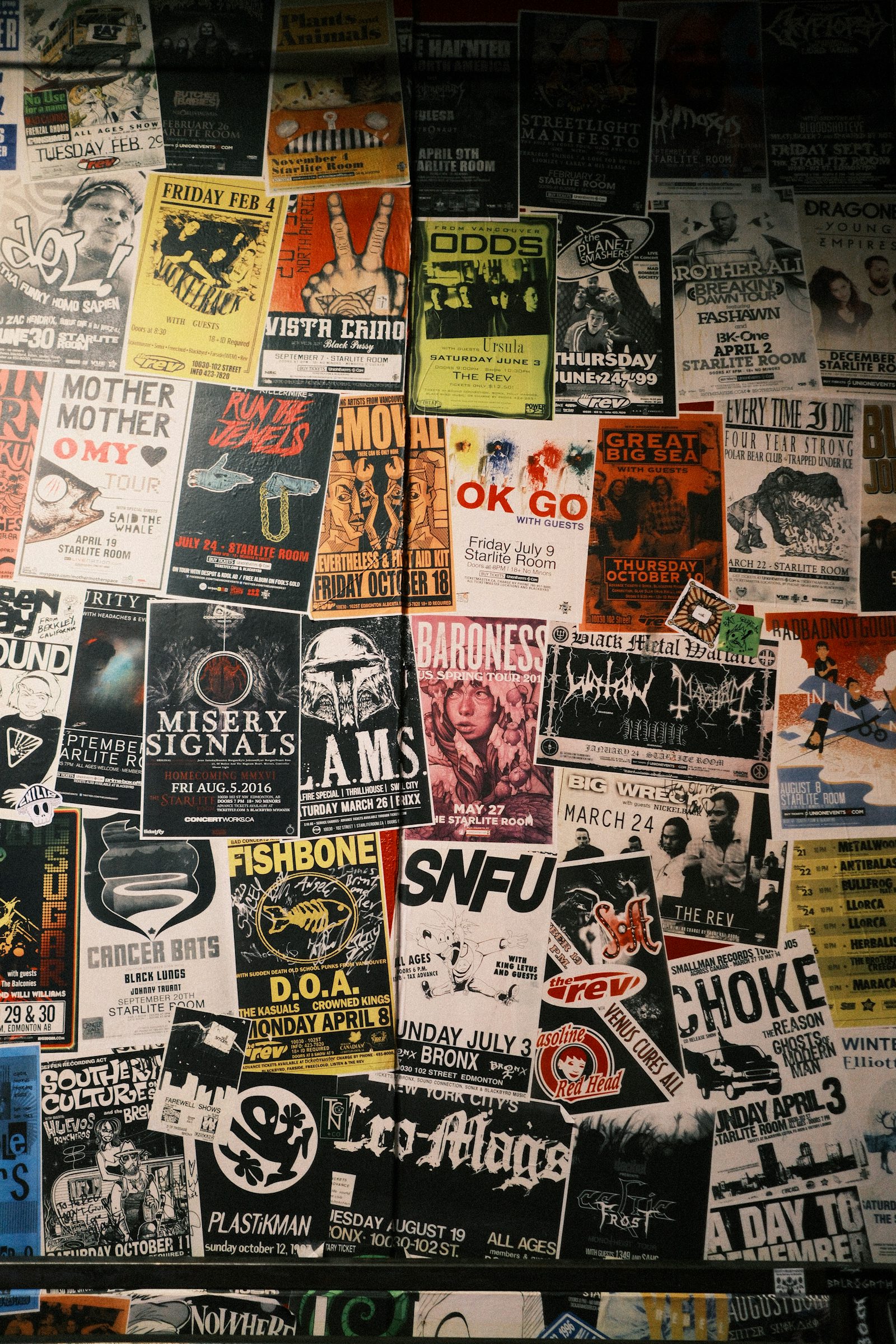 The bedroom poster wall